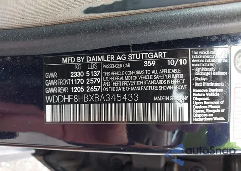 2011 Mercedes-Benz E 350 4Matic from USA, damaged, VIN WDDHF8HBXBA345433